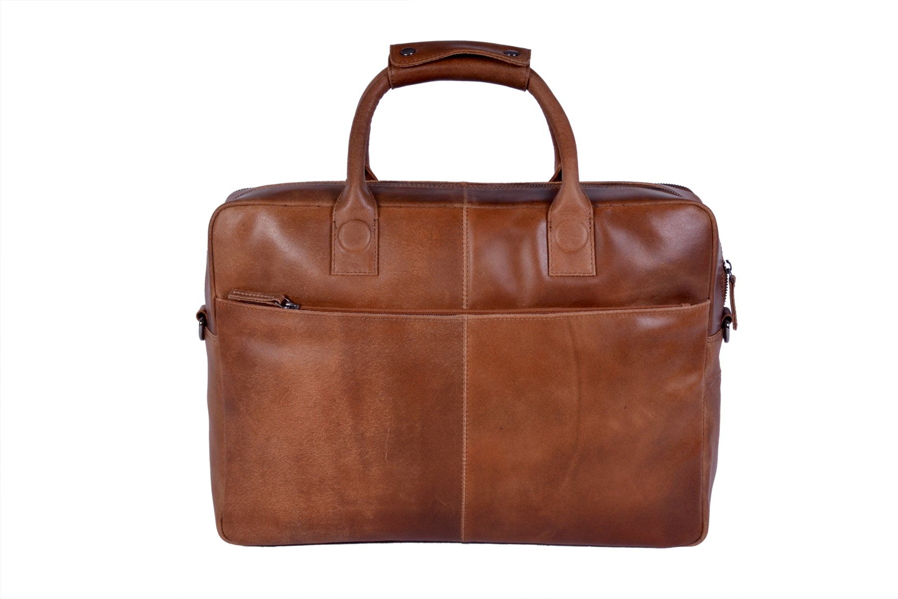 DSTRCT Laptop Leather Fletcher Bag 17'' Cognac