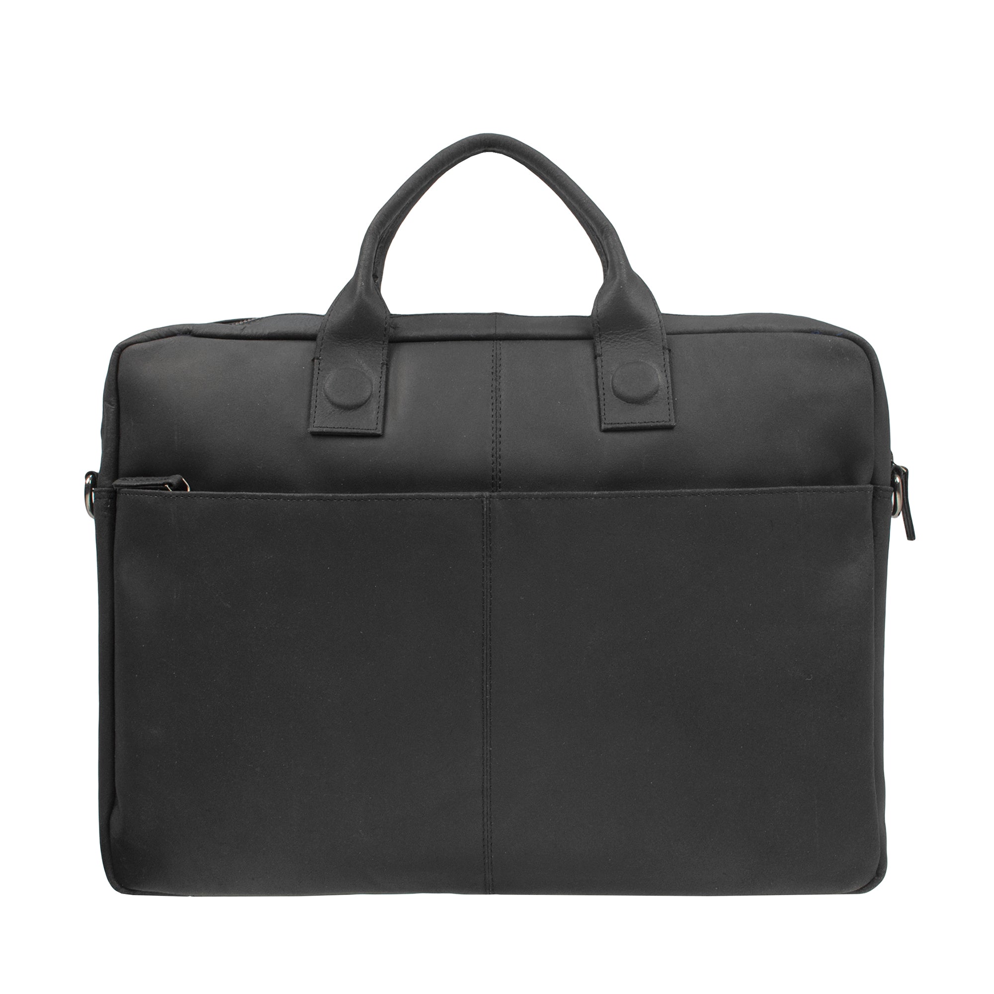 DSTRCT Laptop Leather Bag 17'' Black