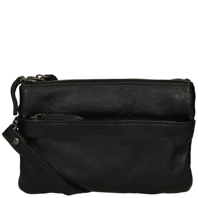 DSTRCT Ledertasche Harrington Road Klein Schwarz