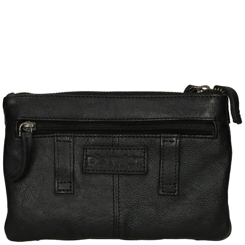DSTRCT Ledertasche Harrington Road Klein Schwarz