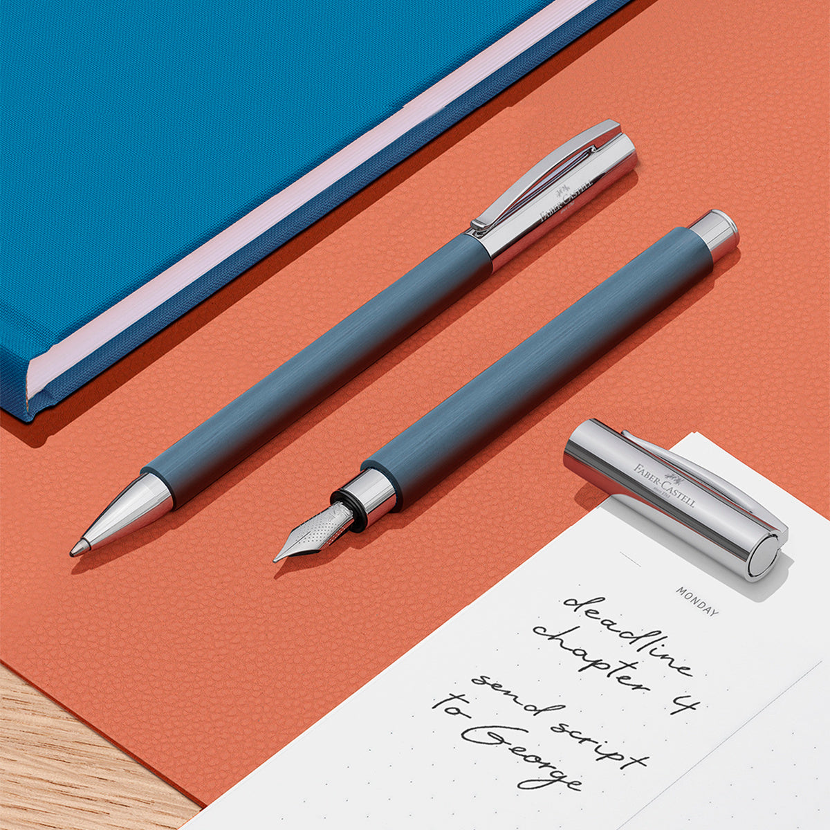 Faber-Castell Balpen Ambition Hars Blauw