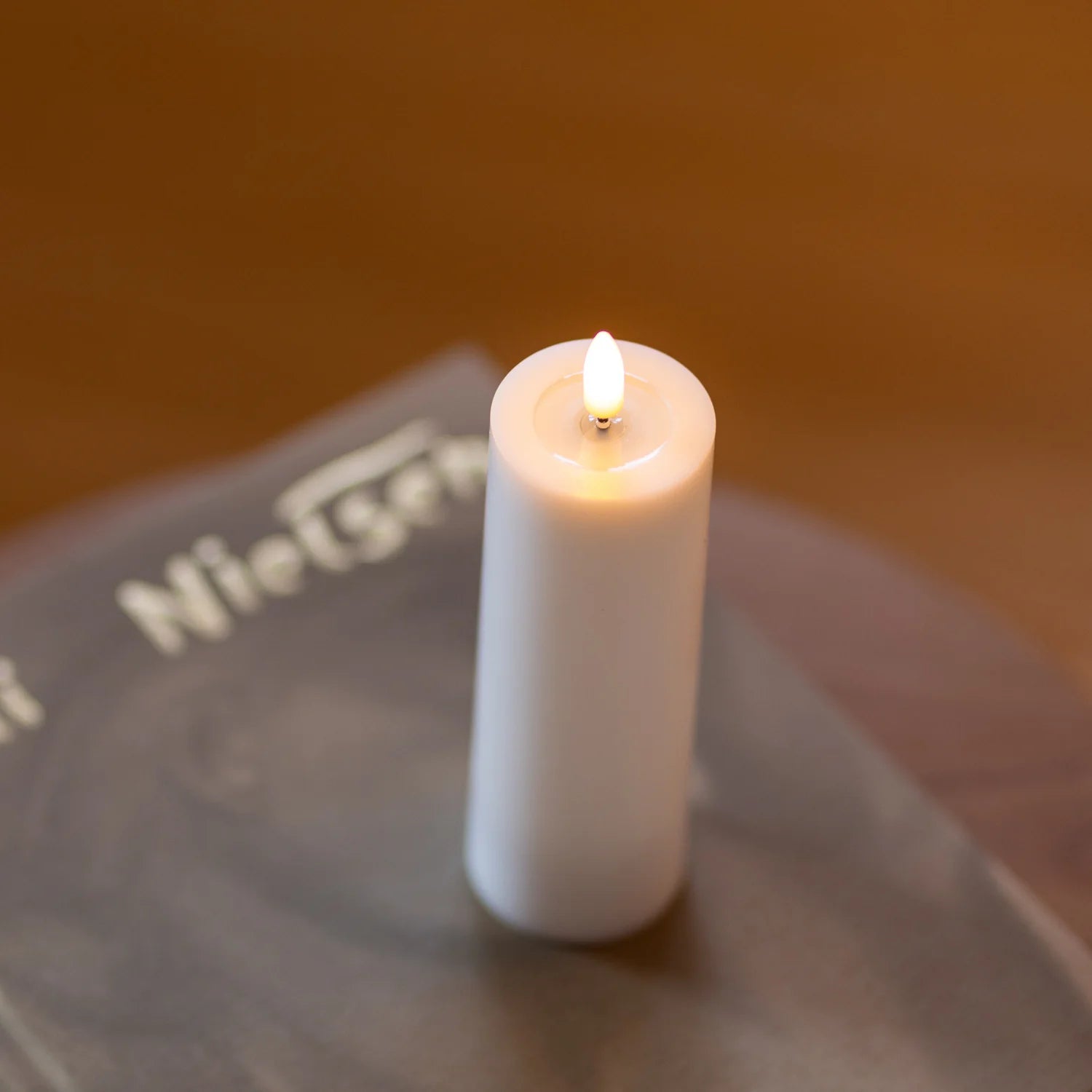LED Candle rechargeable Pillar 5 x 15 cm
