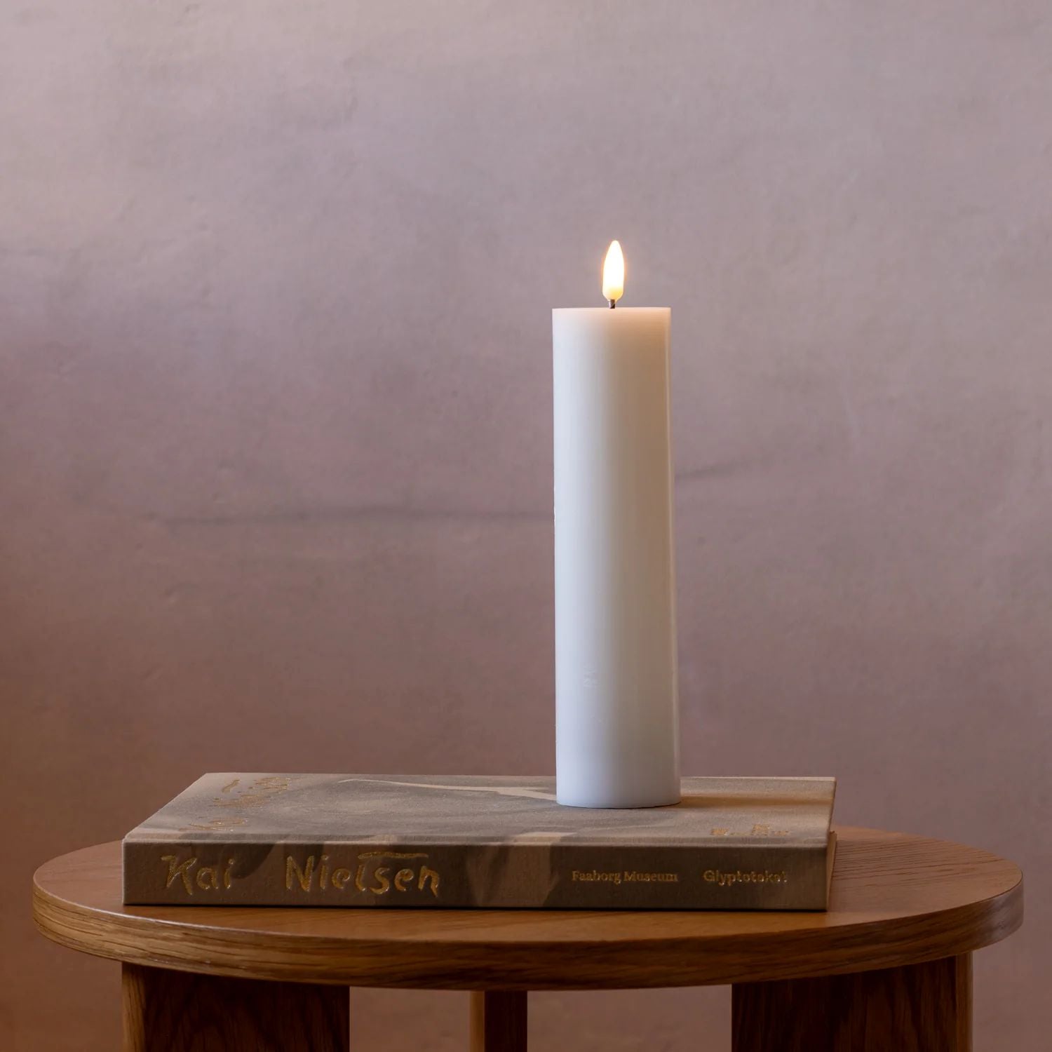 LED Kerze wiederaufladbar 5 x 20 cm