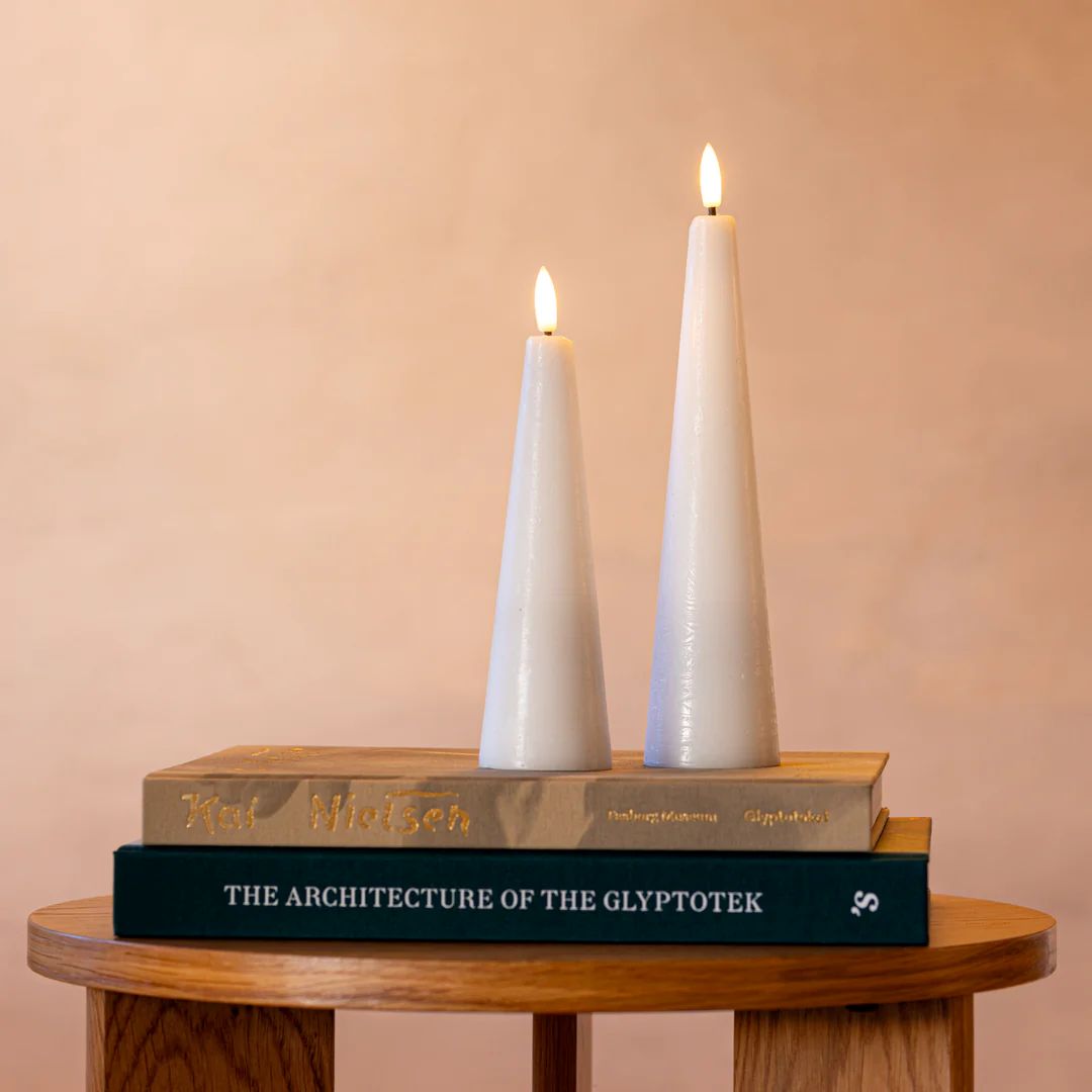 LED Kerzenlicht Kegel 5 x 23 cm