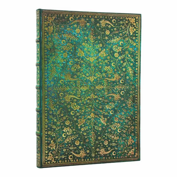 Paperblanks Notizbuch Grande Emerald Flower Liniert