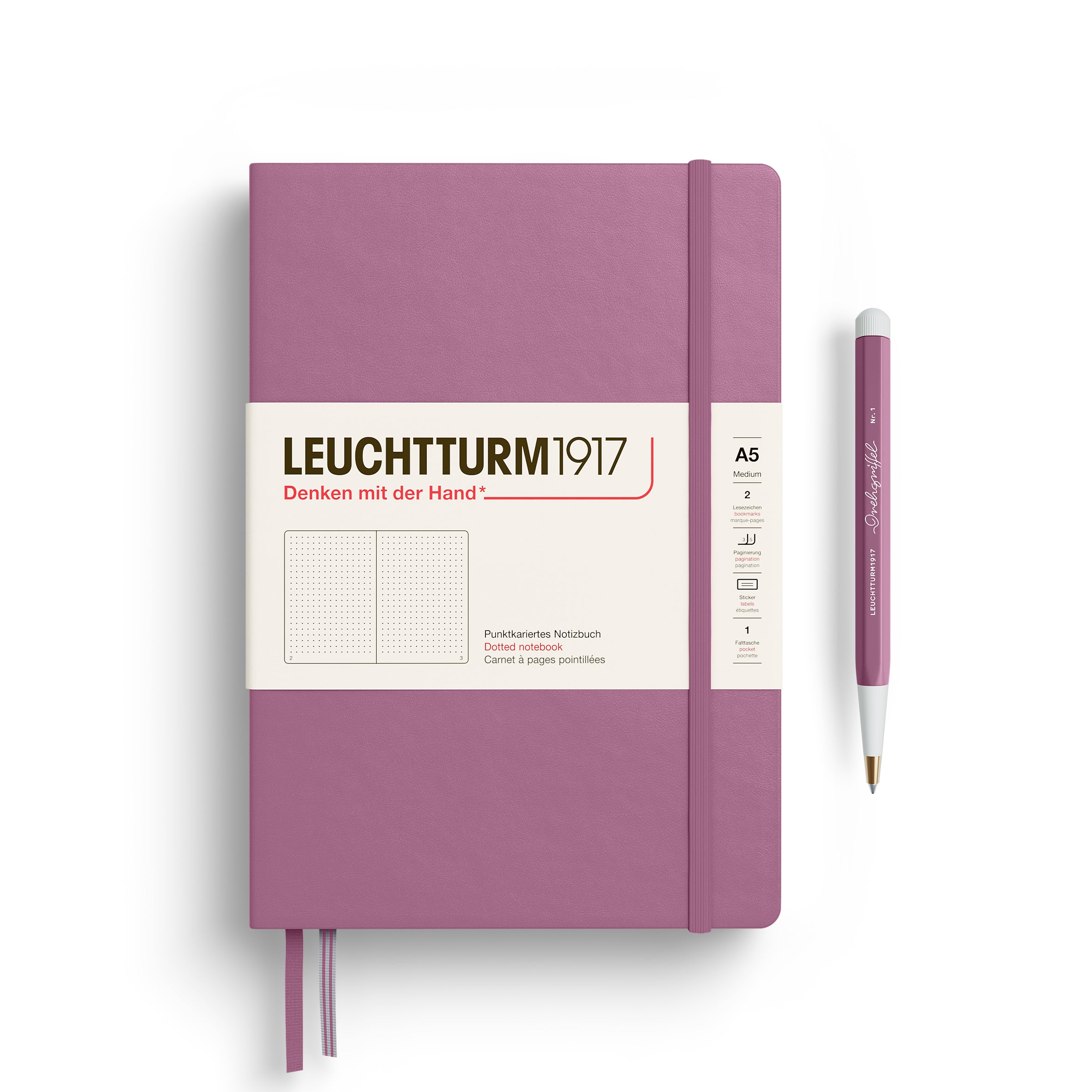 Leuchtturm medium gestippeld notitieboek (A5) hardcover