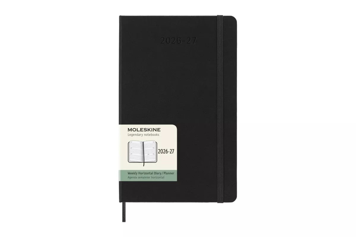Moleskine 18 Monaten Planer 2026-27 Hardcover Large Week Horizontal