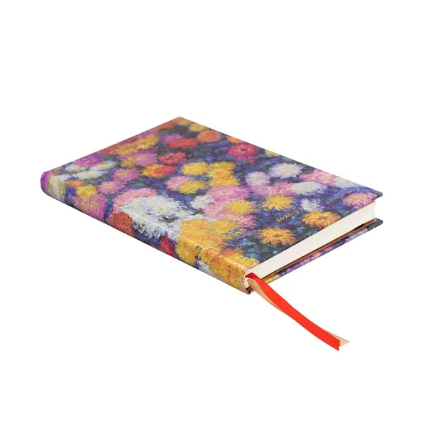 Paperblanks 18-Monats-Planer Midi Hardcover Monets Chrysanthemen 2026-2027