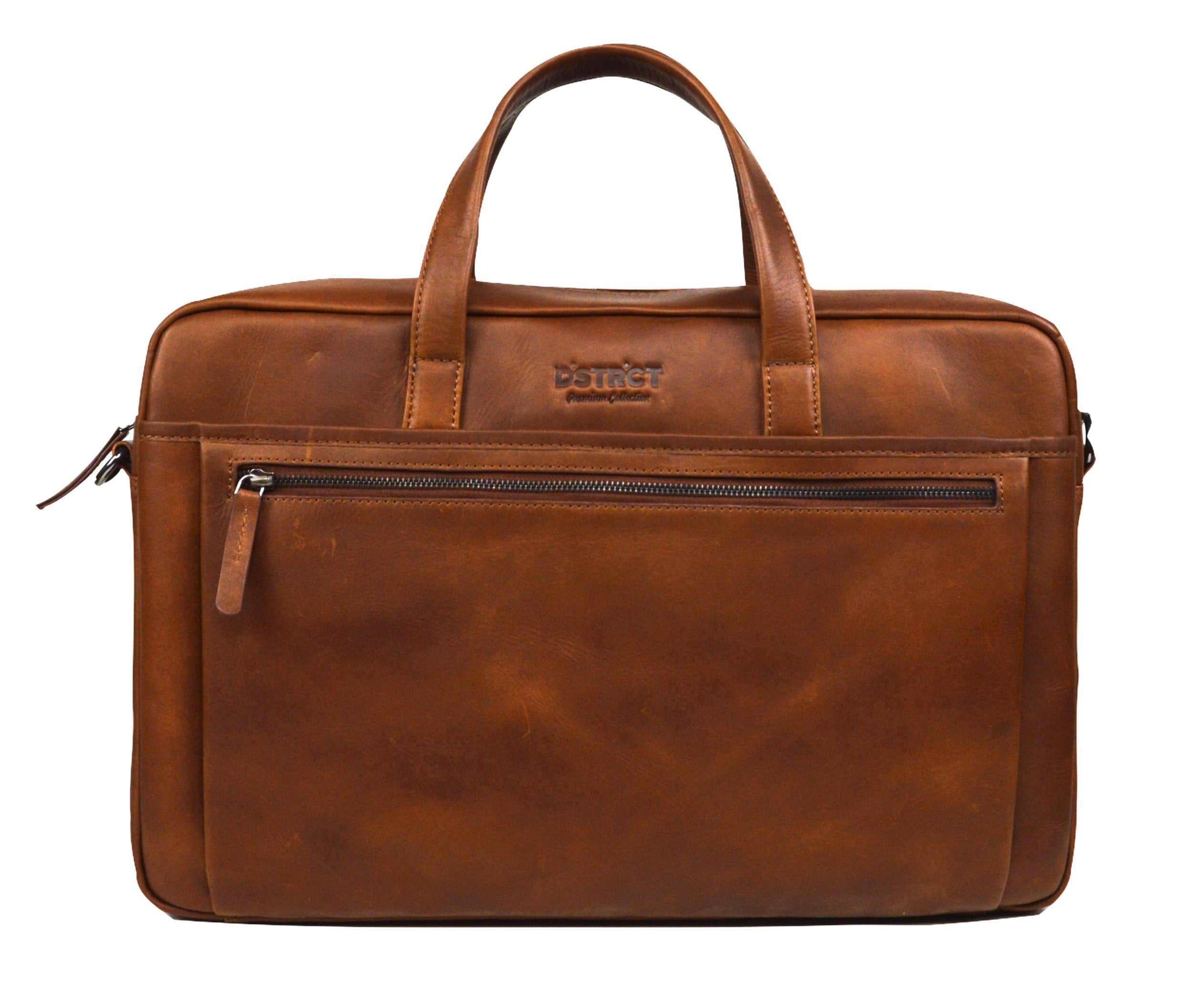 DSTRCT Business-Ledertasche Premium 15,6" Schwarz