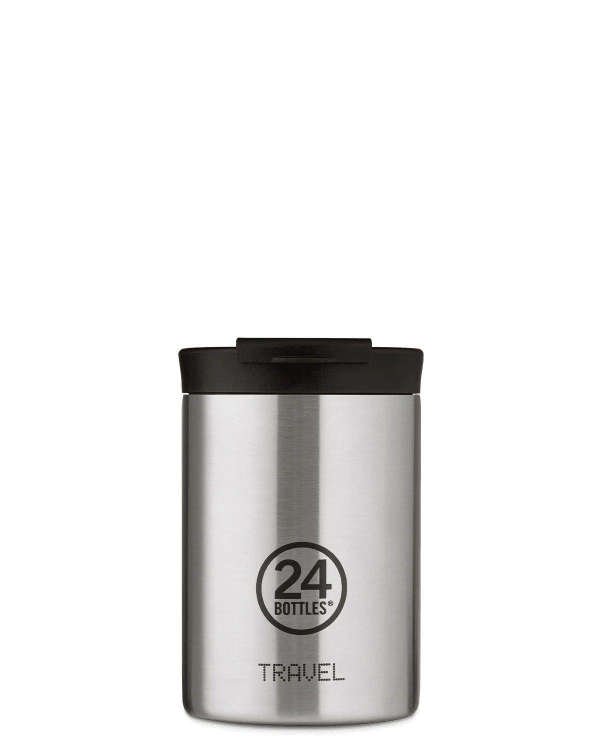 24 Bottles Travel Mug 350ml Brushed Steel