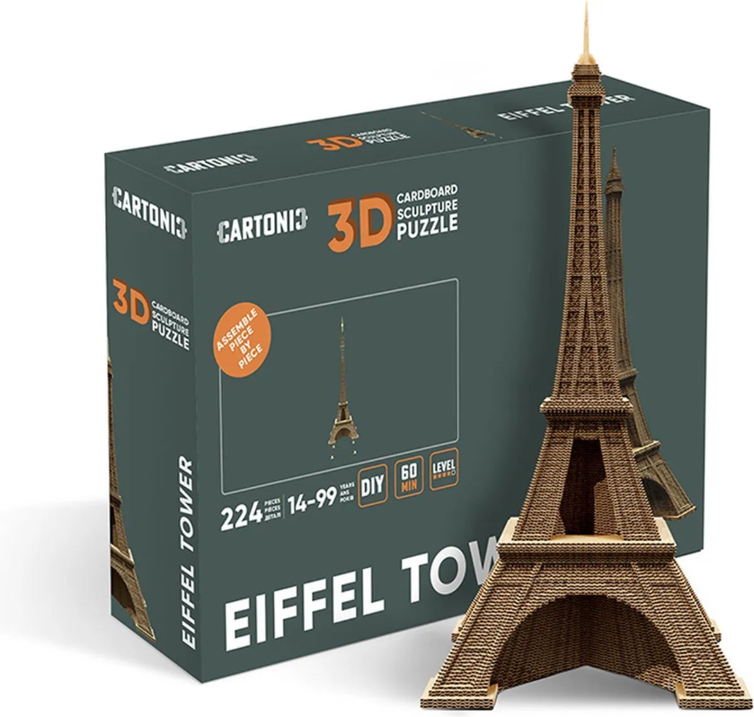 3D Cardboard Puzzle: Eiffel