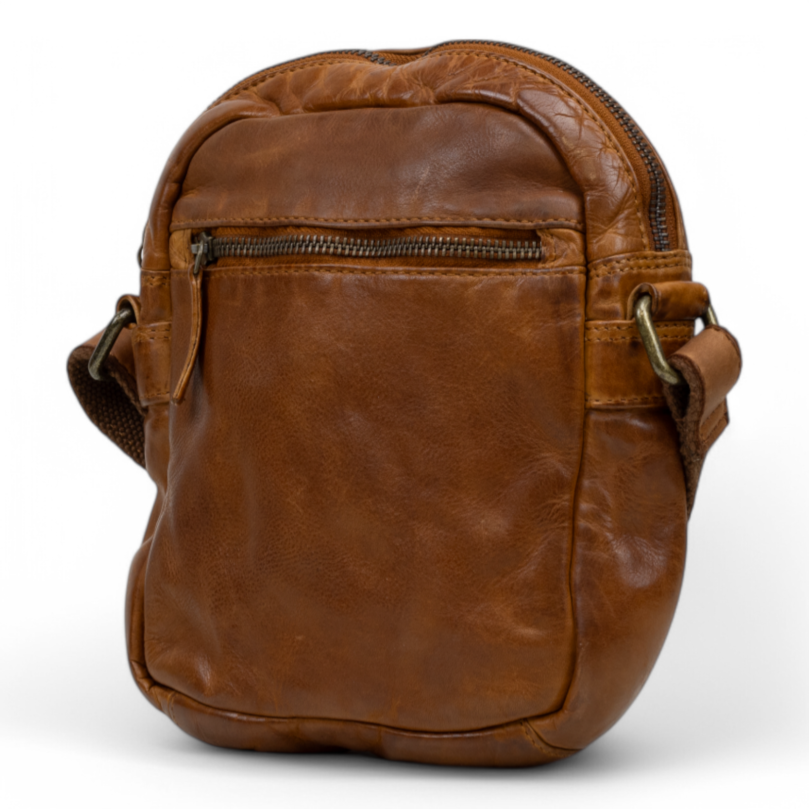 DSTRCT Leren Tas Harrington Road Crossover Cognac