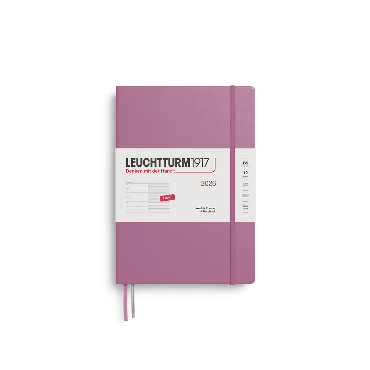 Leuchtturm 2026 Agenda Hardcover Composition B5 Week + Notities