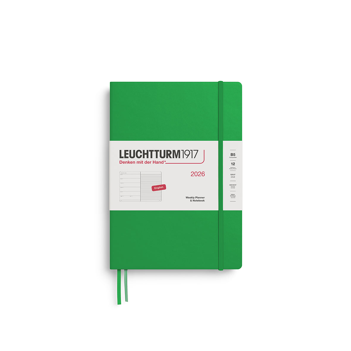 Leuchtturm 2026 Agenda Hardcover Composition B5 Week + Notities