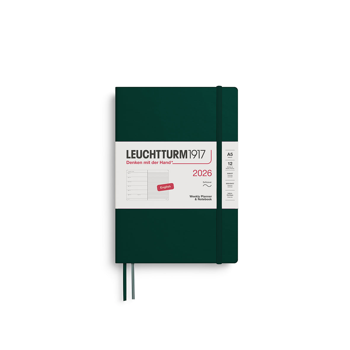 Leuchtturm 2026 Agenda Softcover Medium A5 Week + Notities