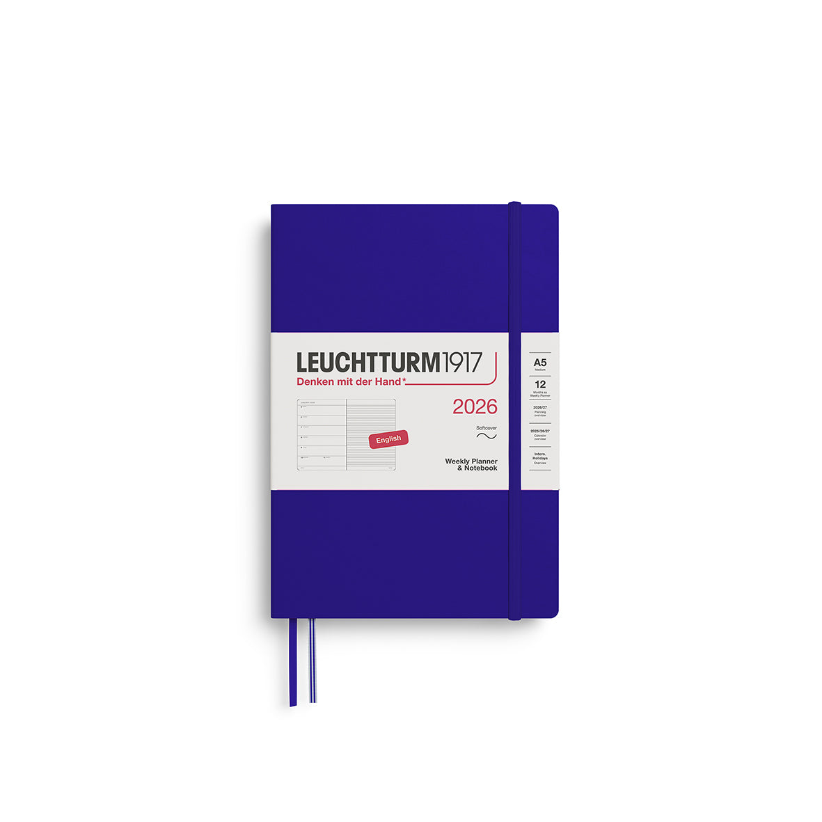 Leuchtturm 2026 Agenda Softcover Medium A5 Week + Notities