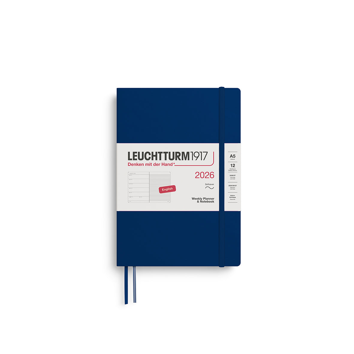 Leuchtturm 2026 Agenda Softcover Medium A5 Week + Notities