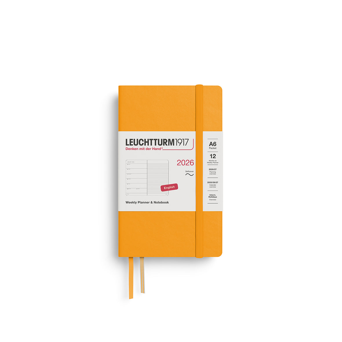 Leuchtturm 2026 Agenda Softcover Pocket Week + Notities