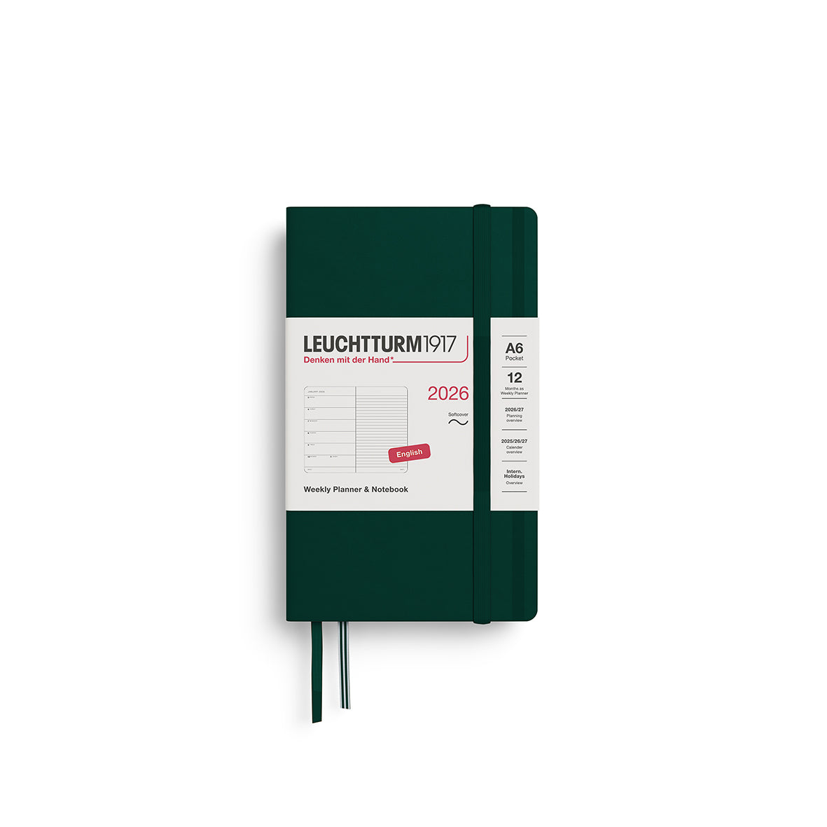 Leuchtturm 2026 Agenda Softcover Pocket Week + Notities