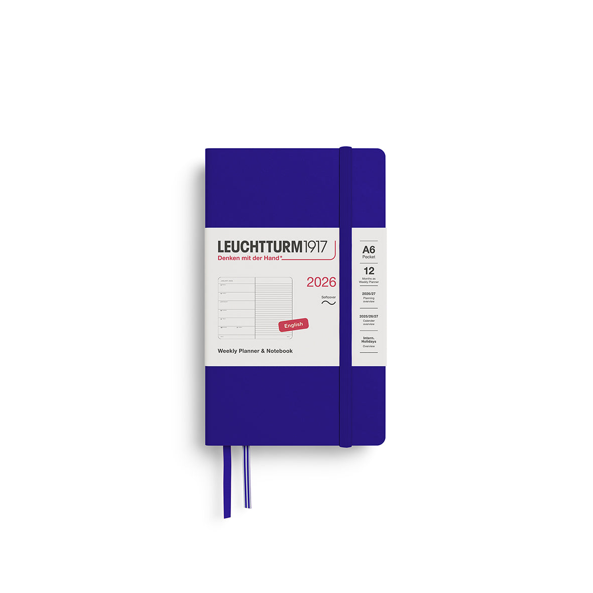 Leuchtturm 2026 Agenda Softcover Pocket Week + Notities
