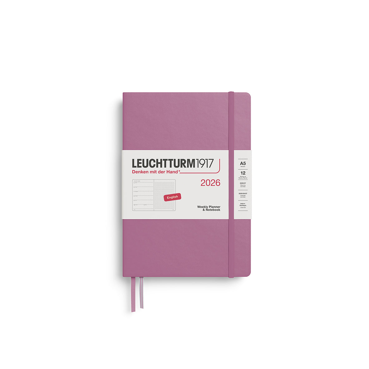 Leuchtturm 2026 Agenda Hardcover Medium A5 weekly + Dotted