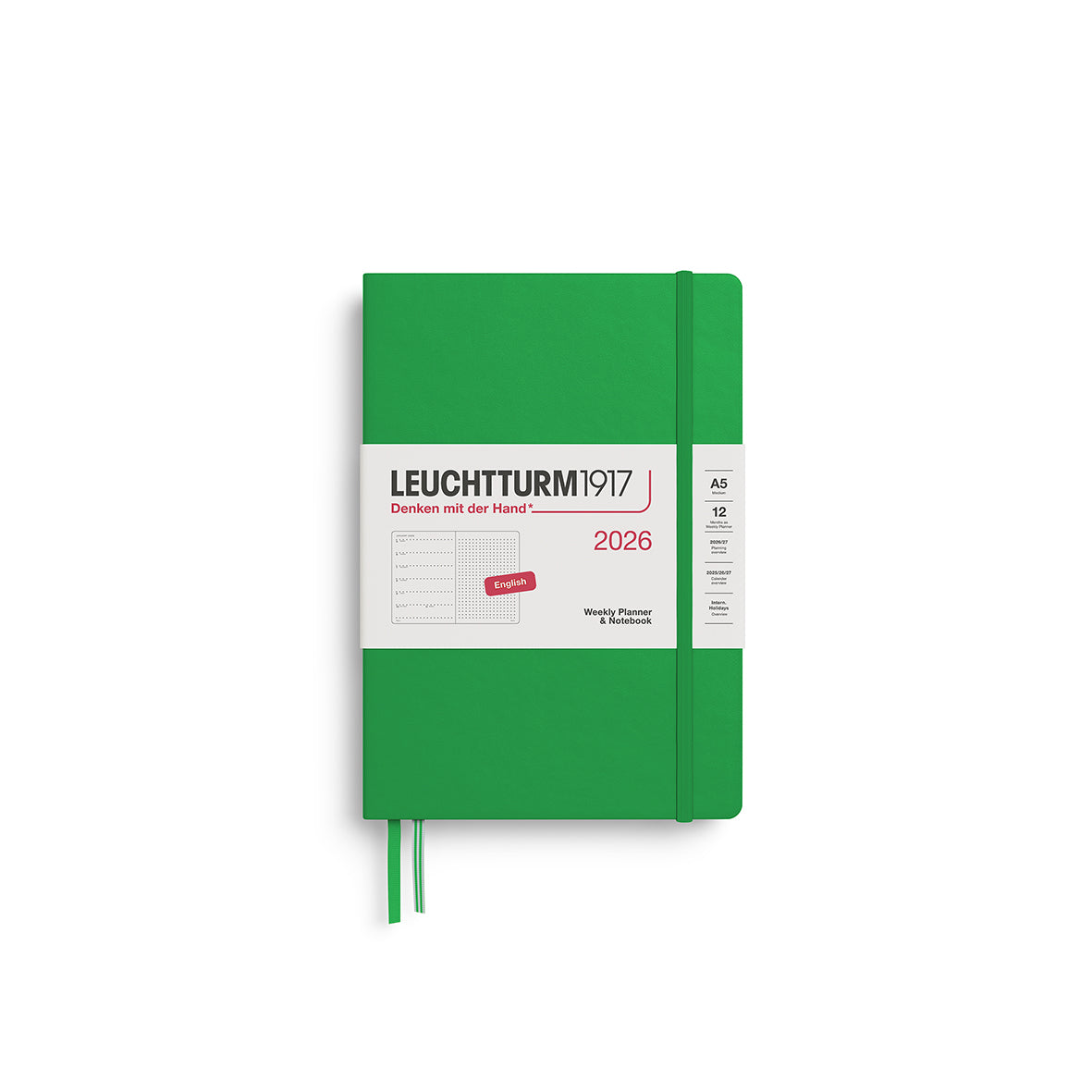 Leuchtturm 2026 Agenda Hardcover Medium A5 weekly + Dotted