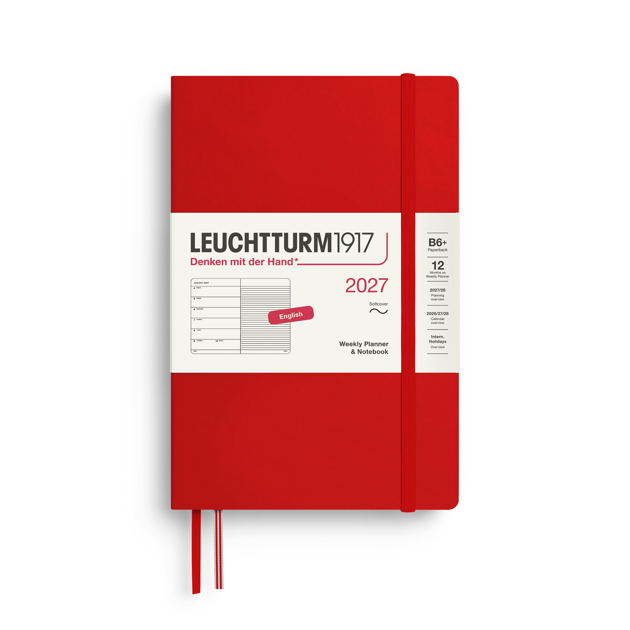 Leuchtturm 2027 Agenda Paperback Softcover Weekly + Notes