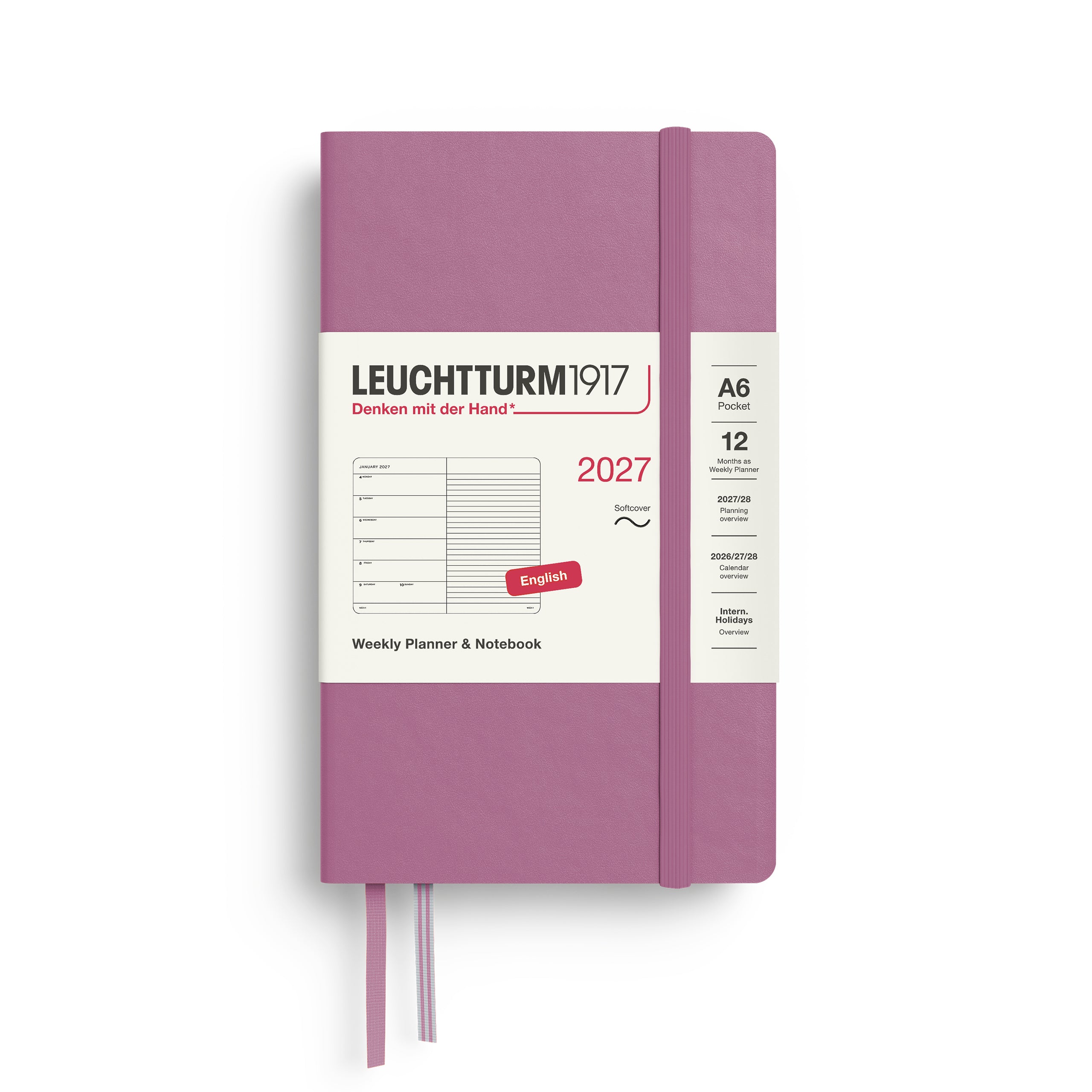 Leuchtturm 2027 Agenda Softcover Pocket Week + Notities
