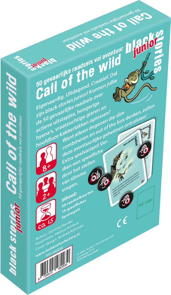 Black Stories Junior - Call of the Wild, 50 raadsels vol avontuur