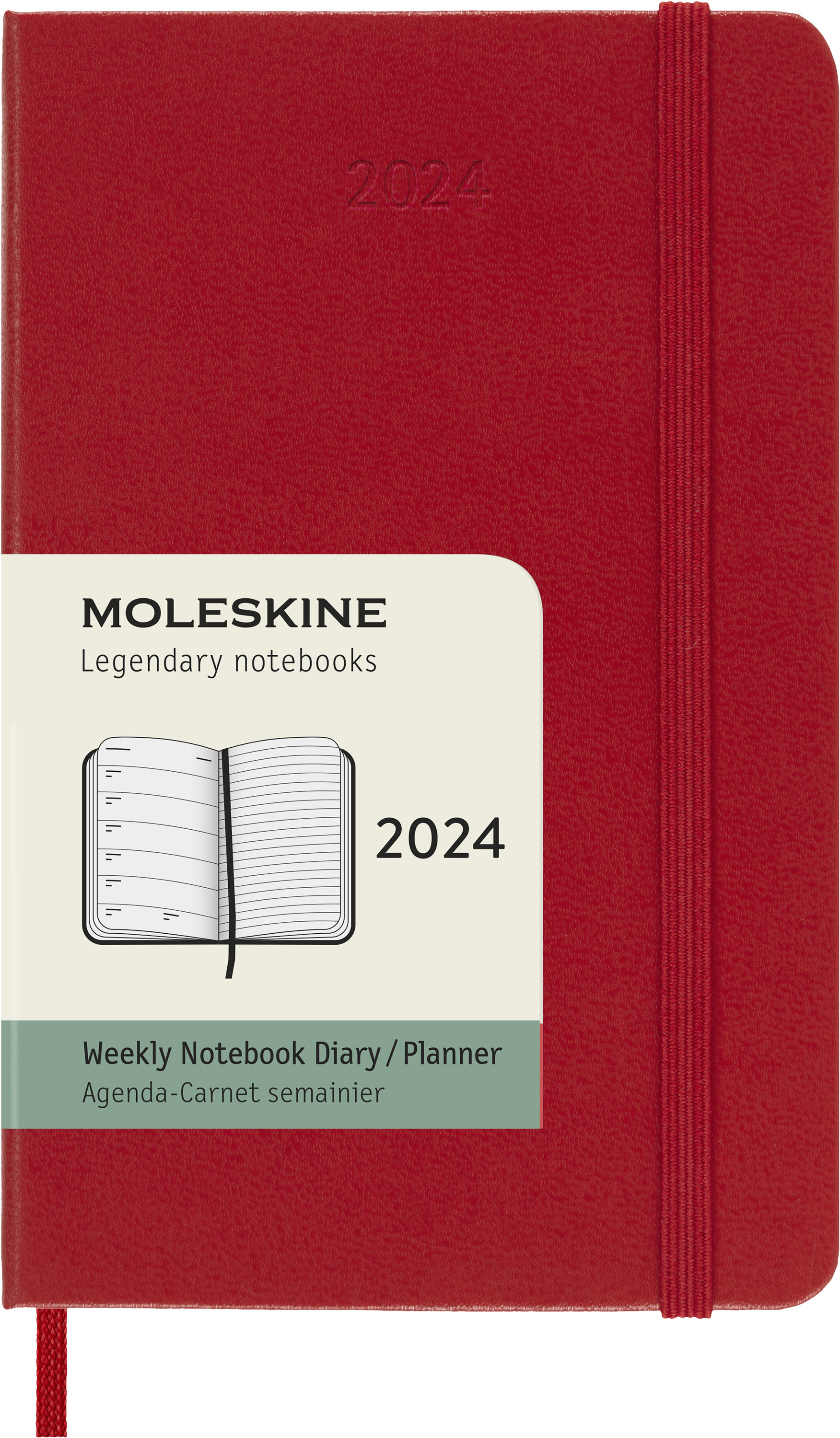 Moleskine 2024 diary hardcover pocket week
