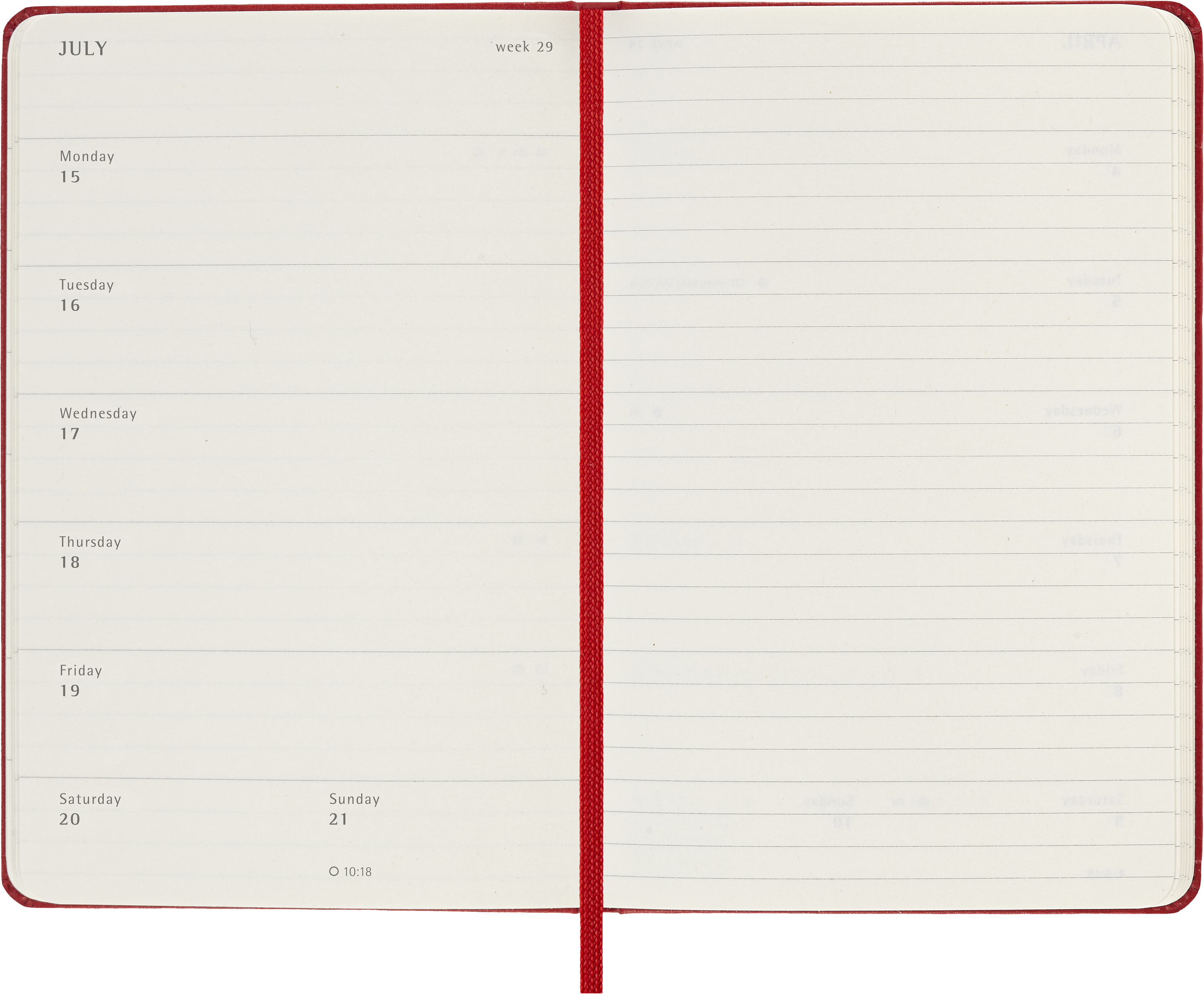 Moleskine 2024 diary hardcover pocket week