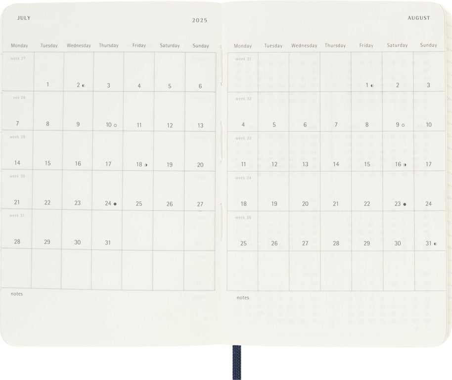 Moleskine 18-Monats-Kalender Softcover Pocket 2026-2027