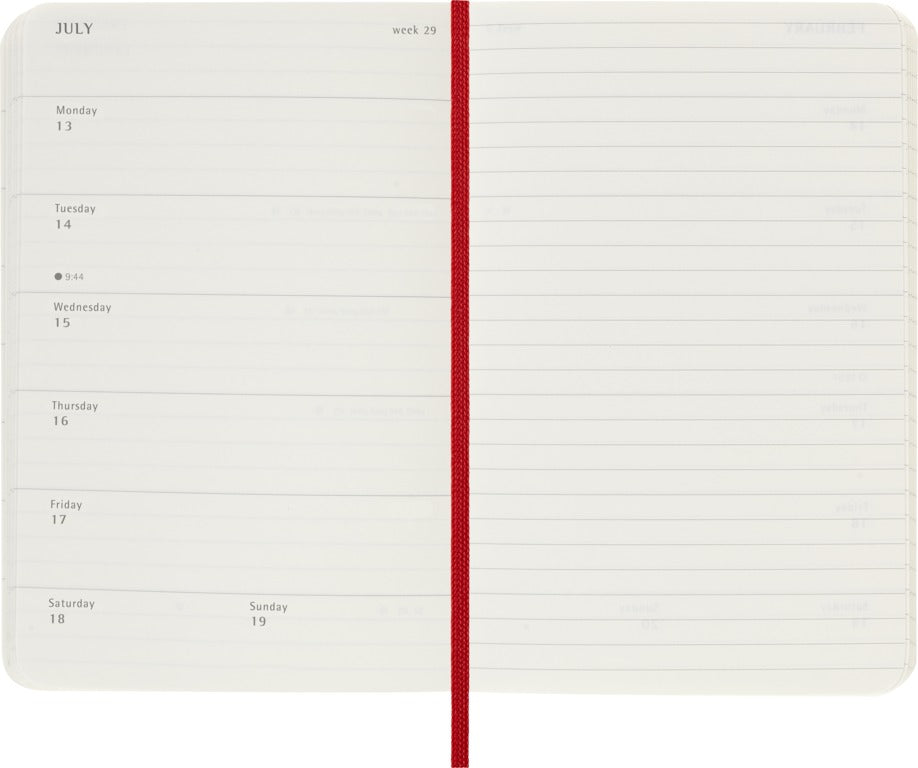 Moleskine 2026 Agenda softcover pocket Week + Notities