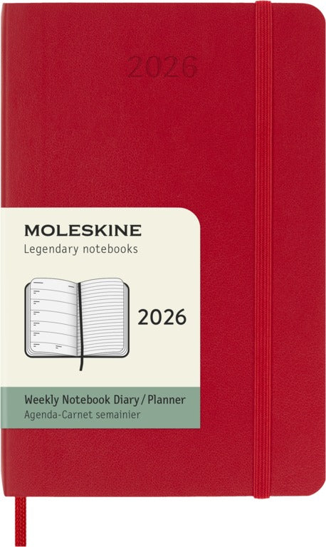 Moleskine 2026 Agenda softcover pocket Week + Notities