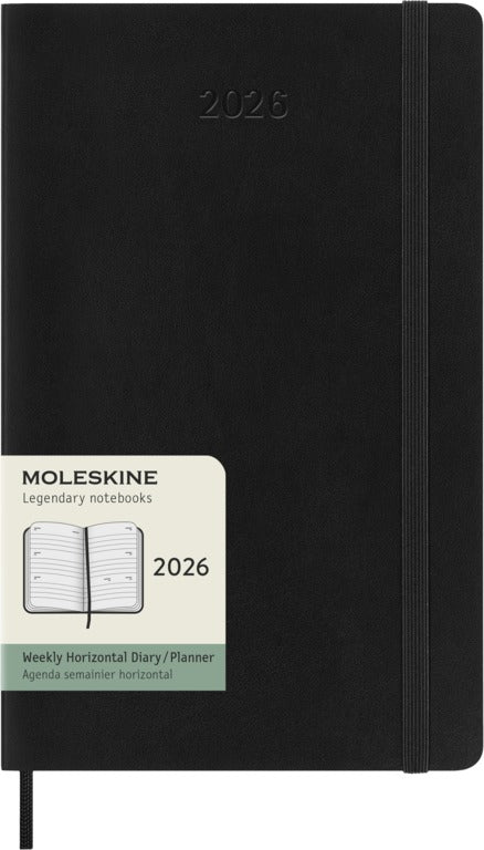Moleskine 2026 Agenda Softcover Large Week op 2 Pagina's
