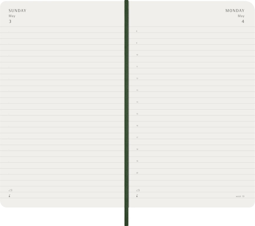 Moleskine 2026 Agenda Hardcover Large Dag