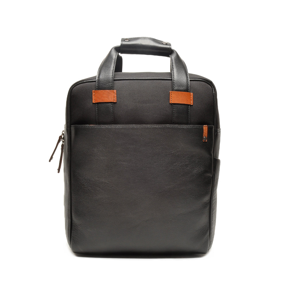 Berba Leather Rucksack 15.6" Black