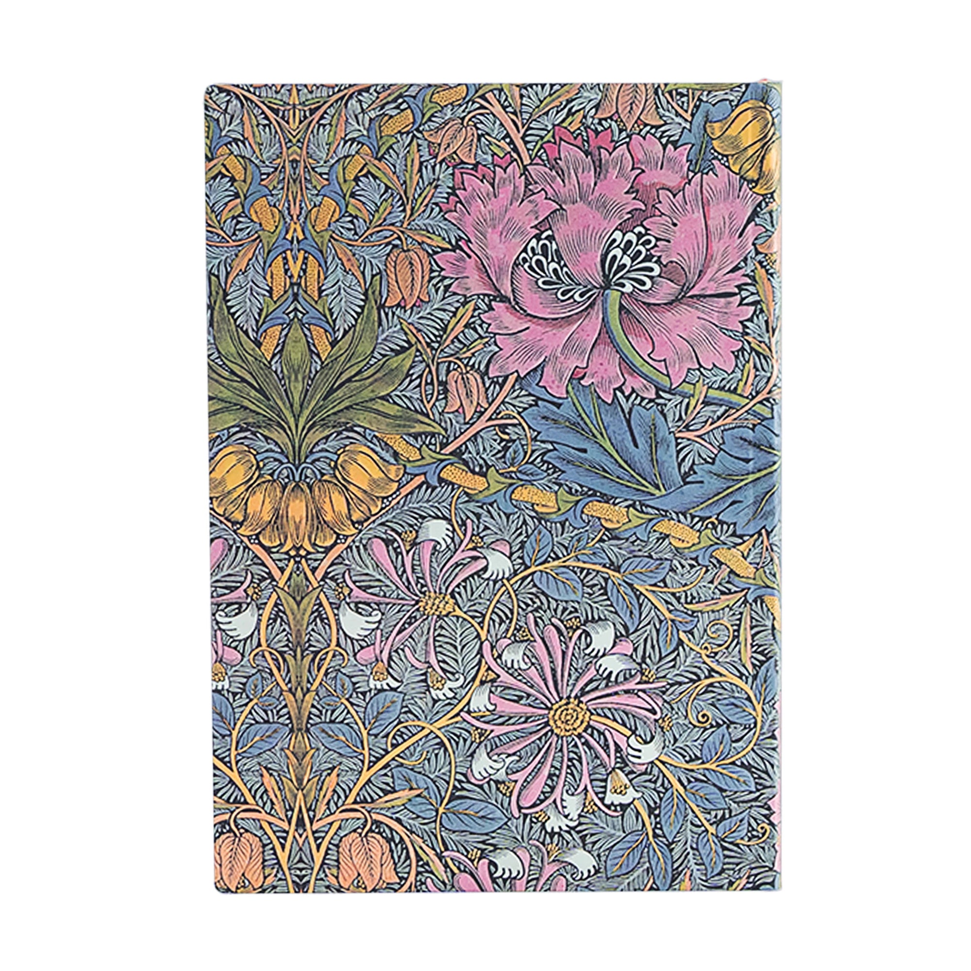Paperblanks 18 months diary midi softcover Morris Pink Honeysuckle 2025-2026