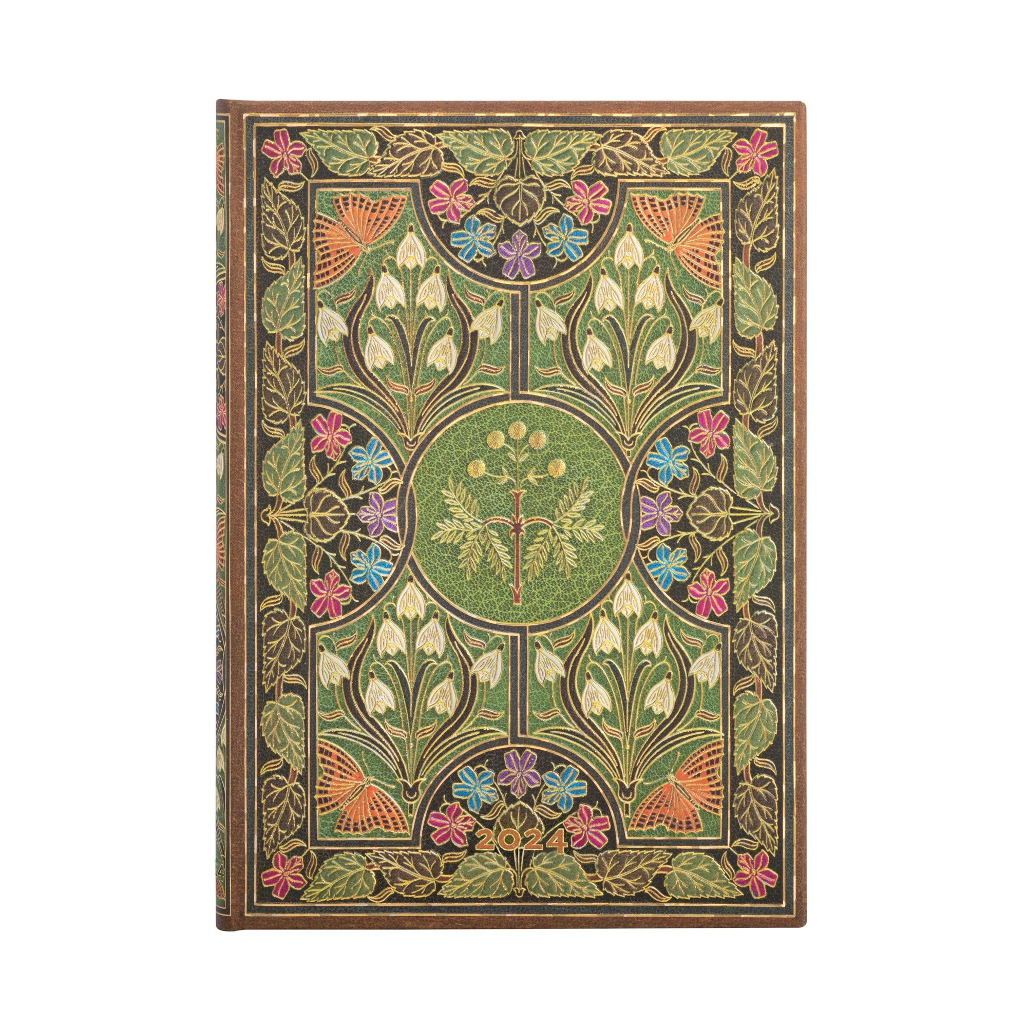Paperblanks 2024 diary hardcover midi Poetry in Bloom