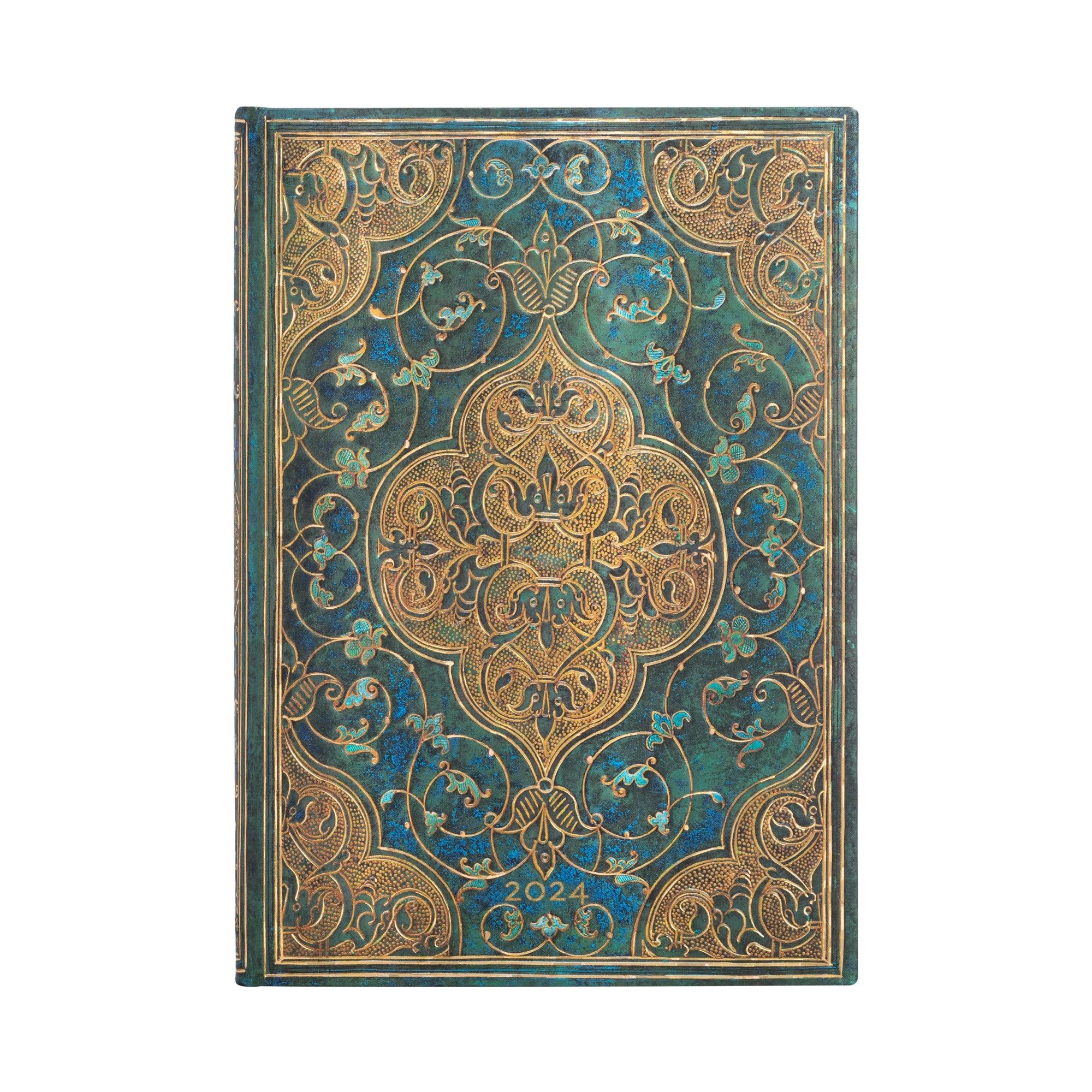 Paperblanks 2024 diary hardcover midi Turquoise Chronicles