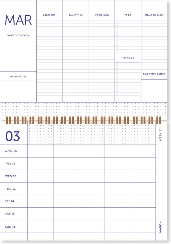 A-Journal 18 Months Family Planner 2024-2025