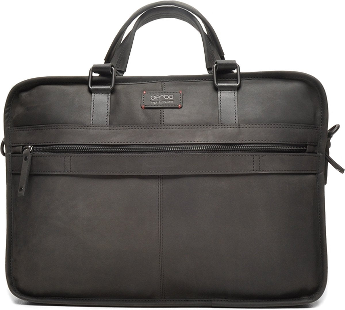 Berba Leather Laptop Workbag 17" Black