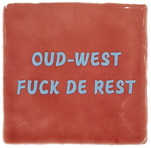 Fliese Amsterdam Small Oud West Fuck de Rest Rostrot