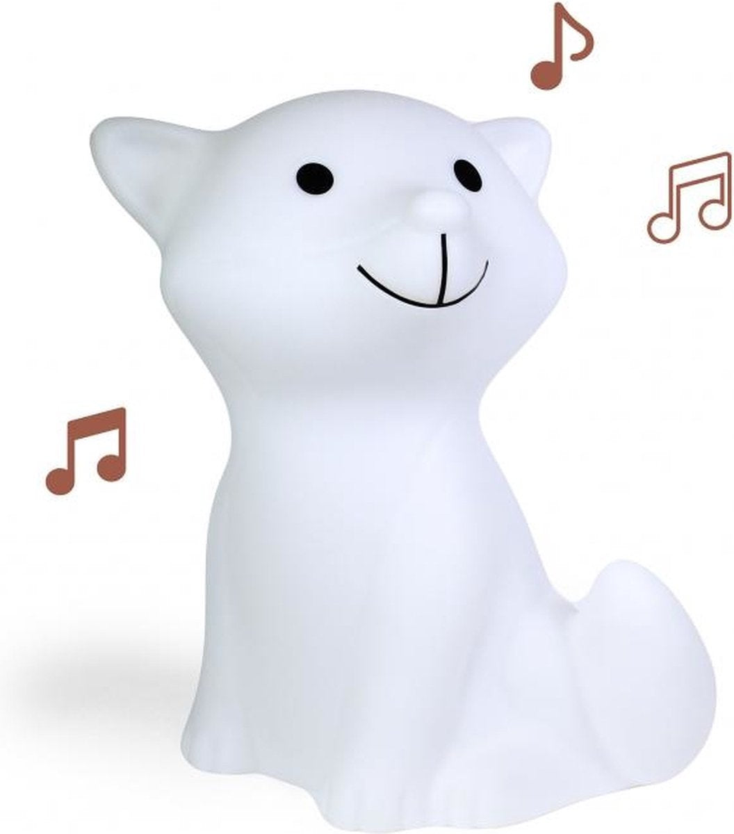 Rechargeable LED Light & Speaker Kids Cesar White