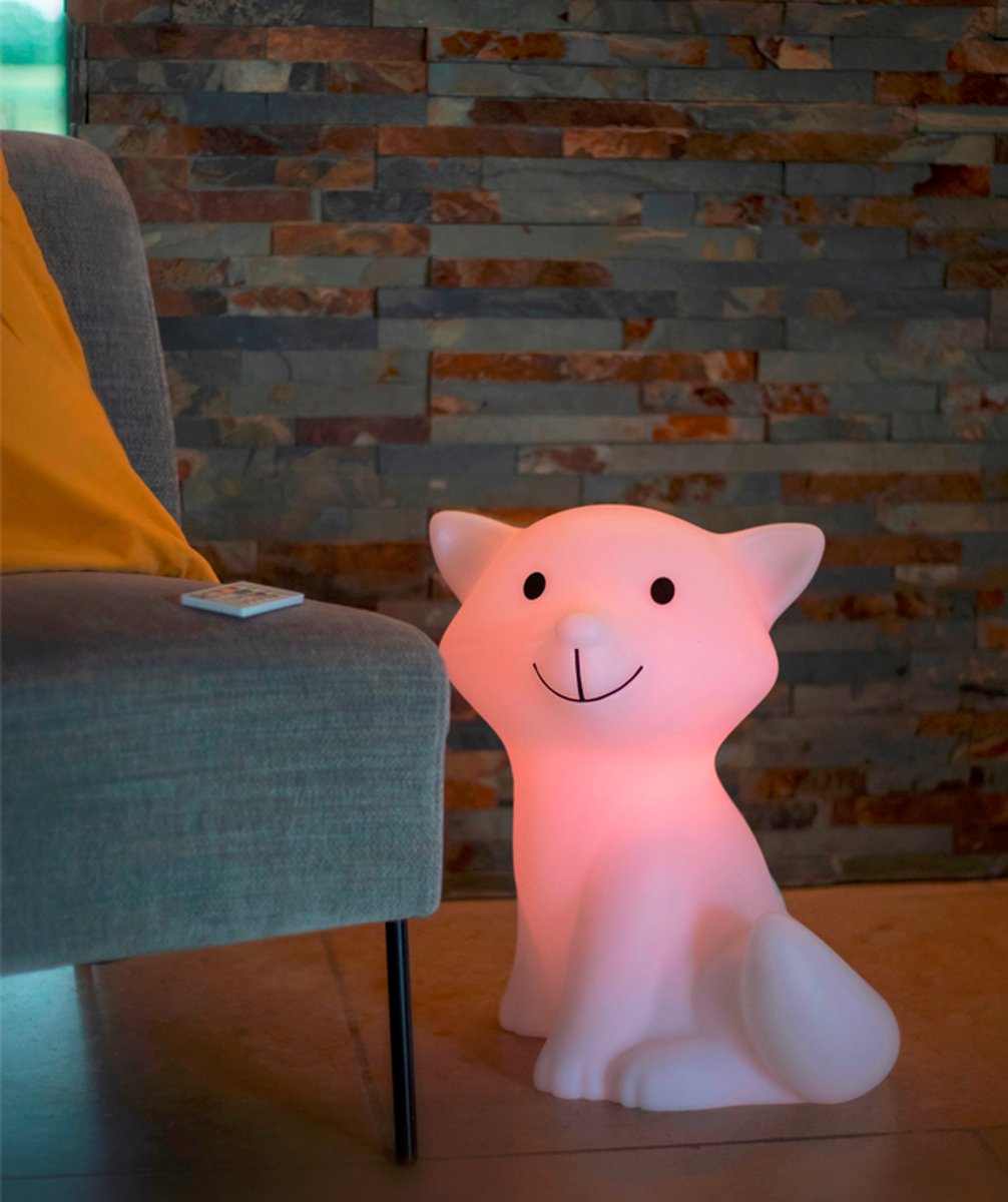 Rechargeable LED Light & Speaker Kids Cesar White