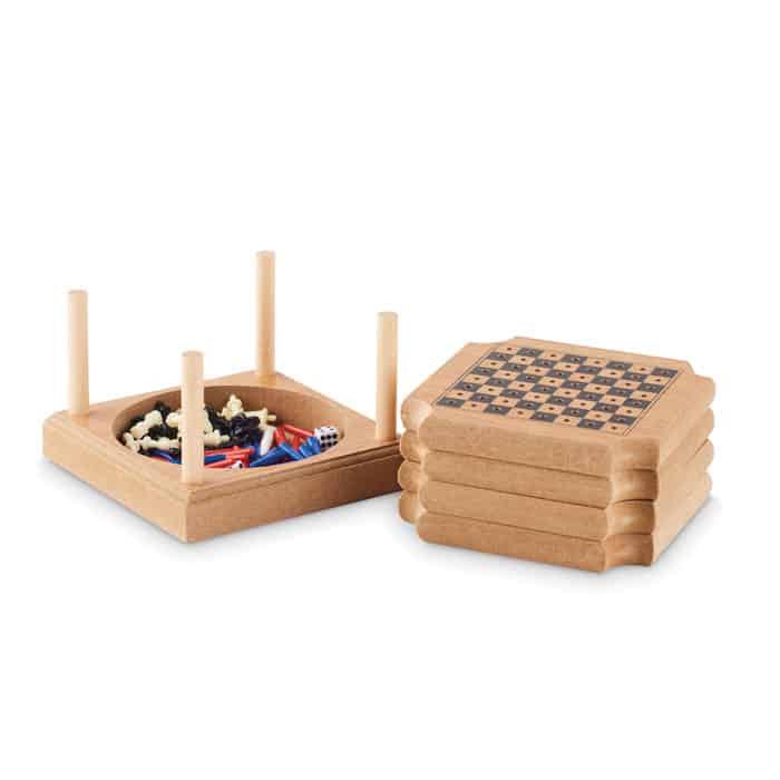 Coaster Set van 4 met spelletjes