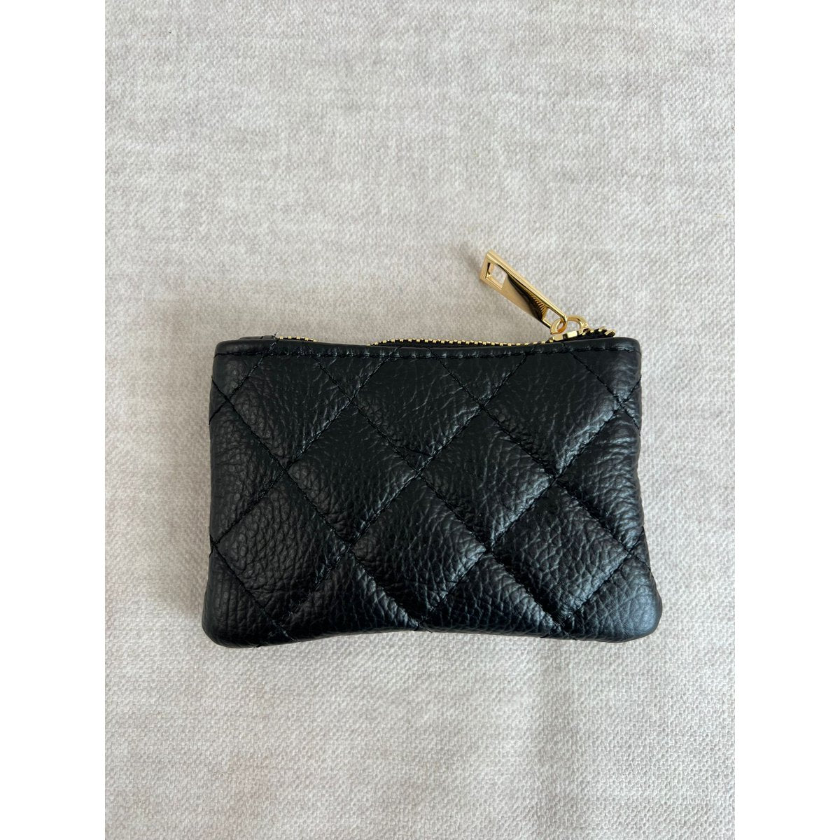 Leather Purse with Zipper Donna