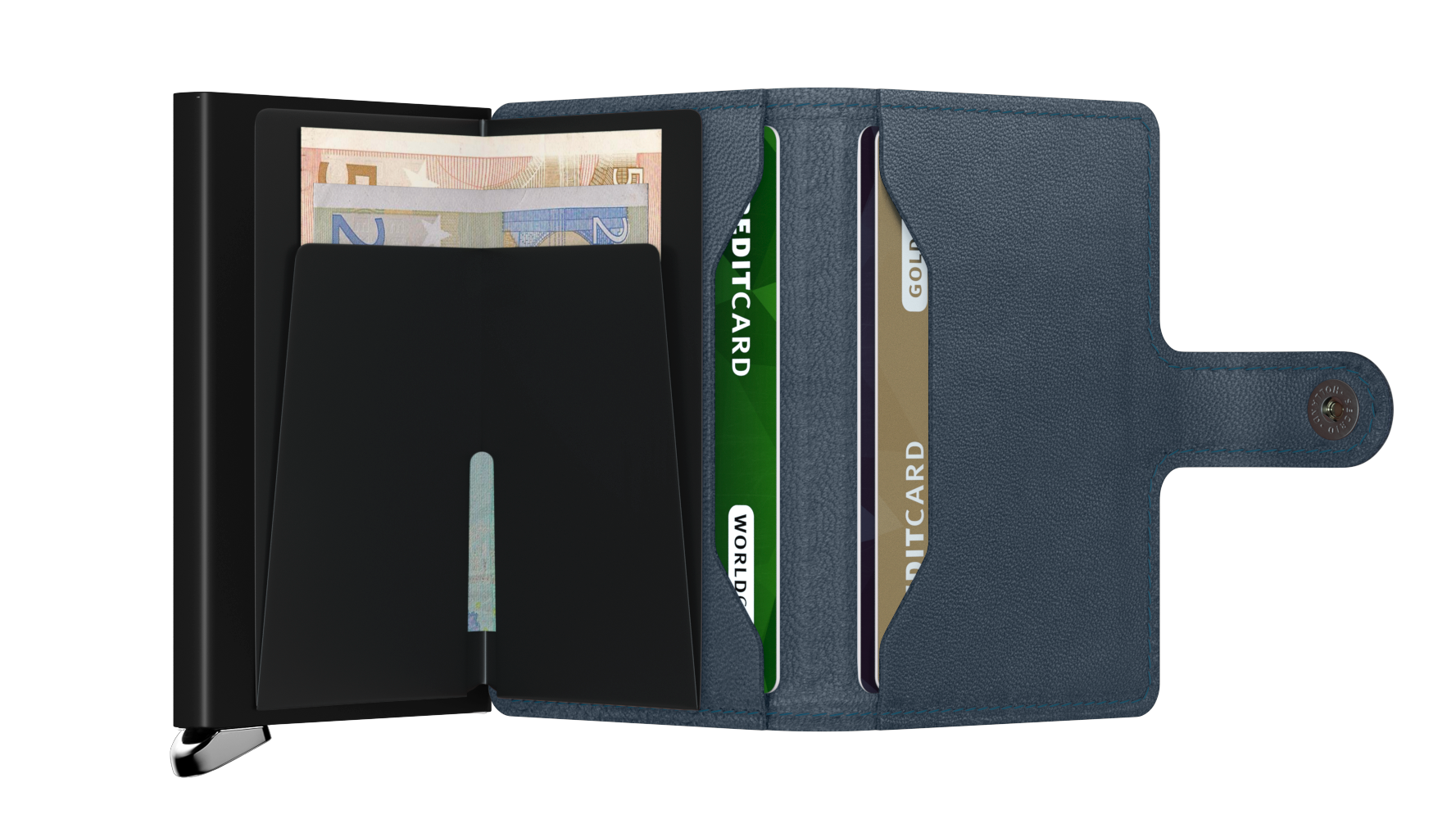 Secrid Miniwallet premium Emboss Lines teal