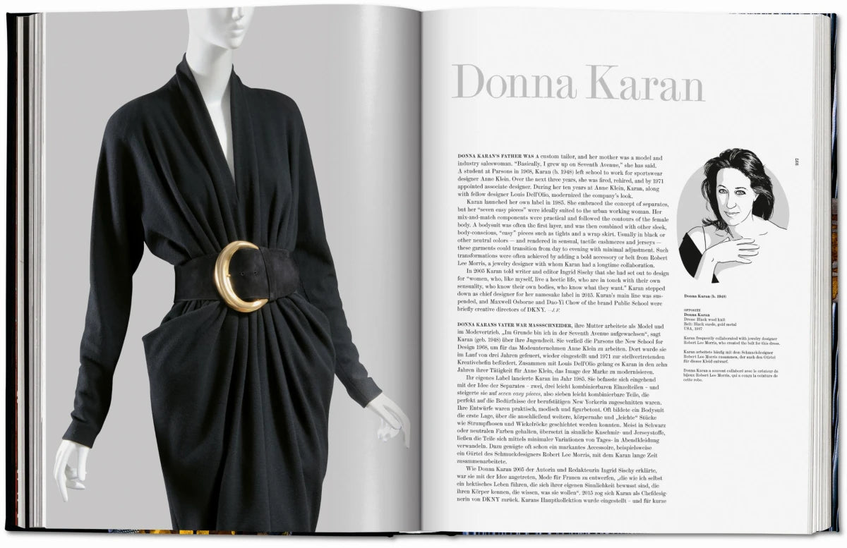 Buch mit Modedesigner A bis Z