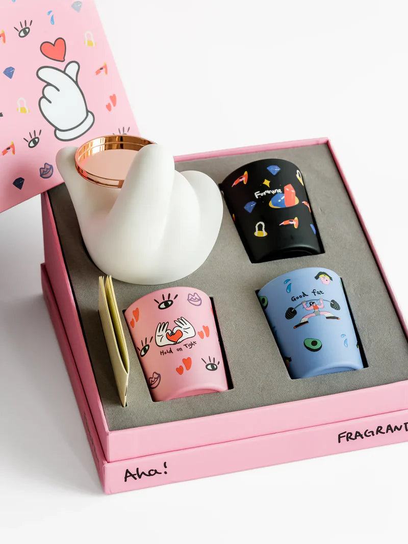 Wekükü Geurkaarsen in Geschenkdoos Fortune Good Fat..